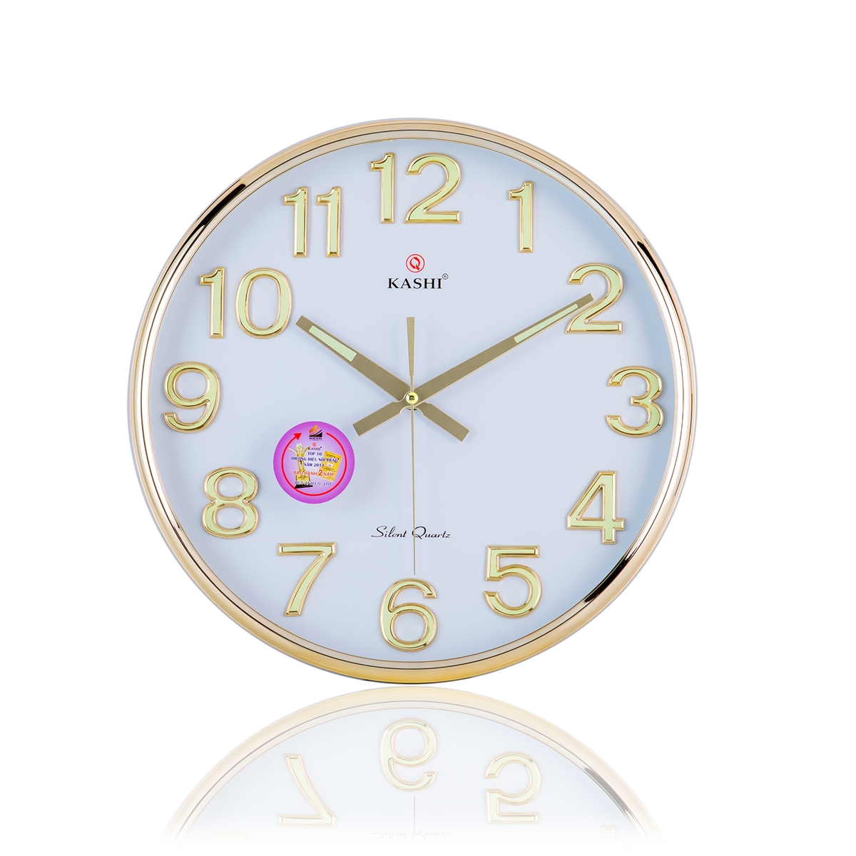 Đồng hồ treo tường HM381 YDQ (KT: Ø380 x 45 mm) Kashi Clock