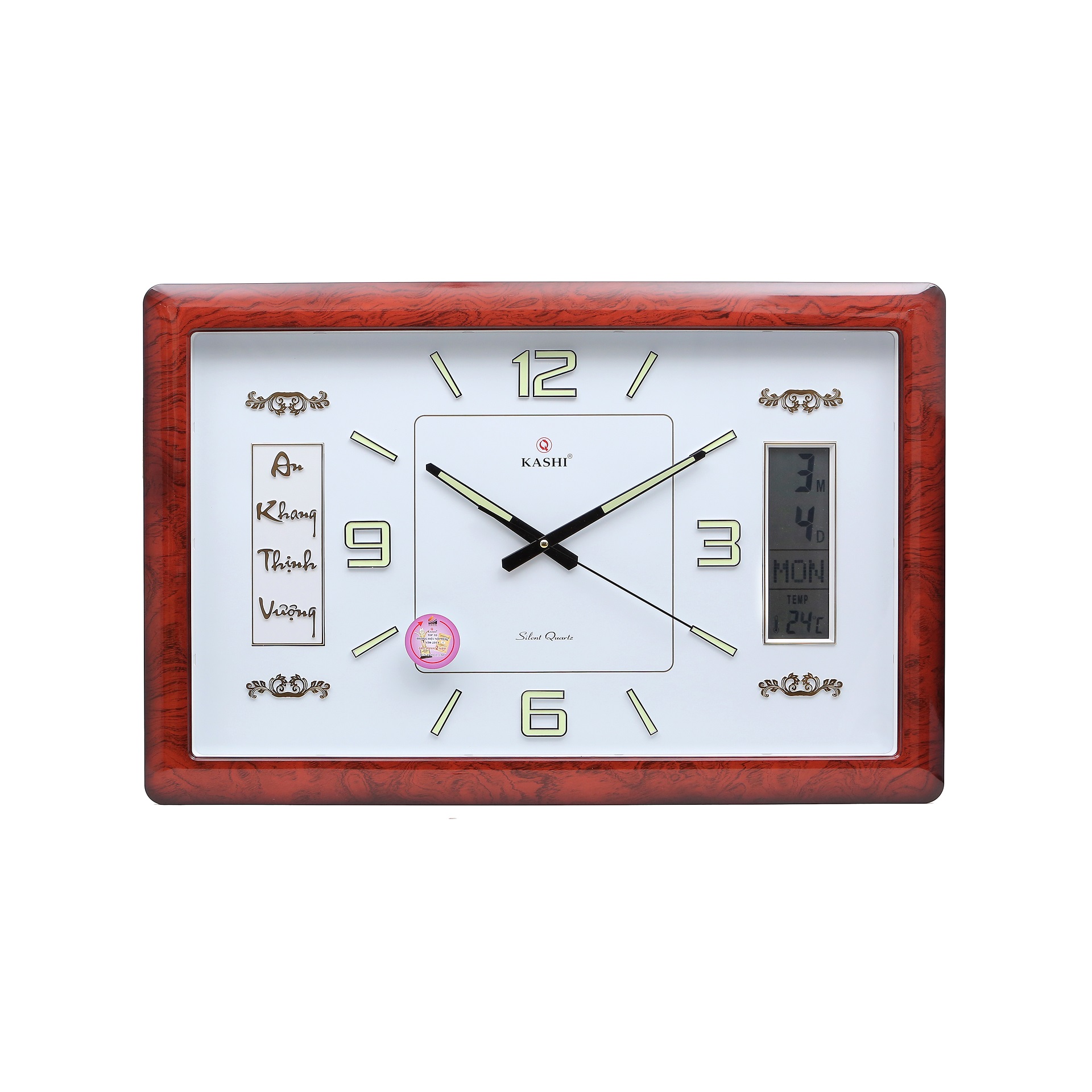 Đồng hồ treo tường HM848 kích thước lớn Kashi Clock