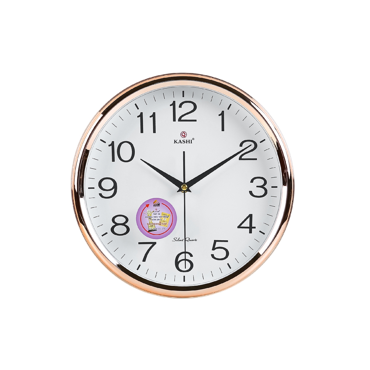 Đồng hồ treo tường Kashi HM321 Vàng hồng Kashi Clock
