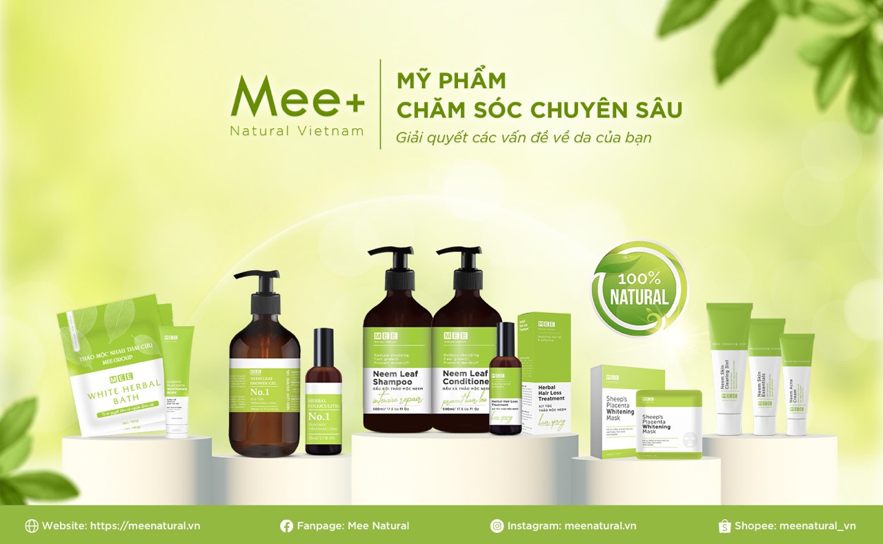 Mee Natural - Mỹ phẩm chăm sóc chuyên sâu, thương hiệu Việt cho người Việt