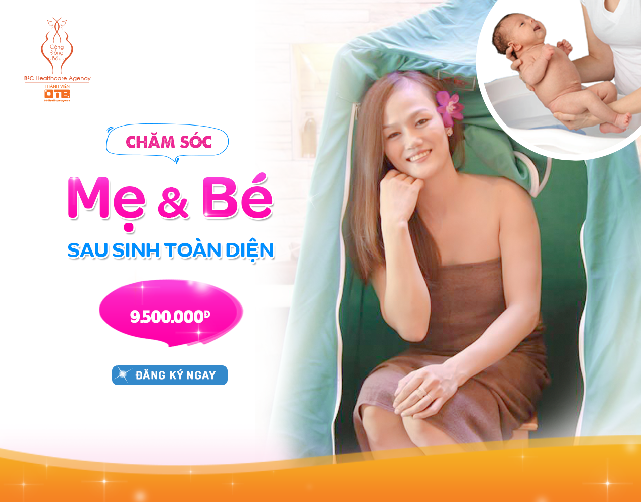 DỊCH VỤ TẮM BÉ SƠ SINH & PHỤC HỒI SAU SINH TOÀN DIỆN CHO MẸ