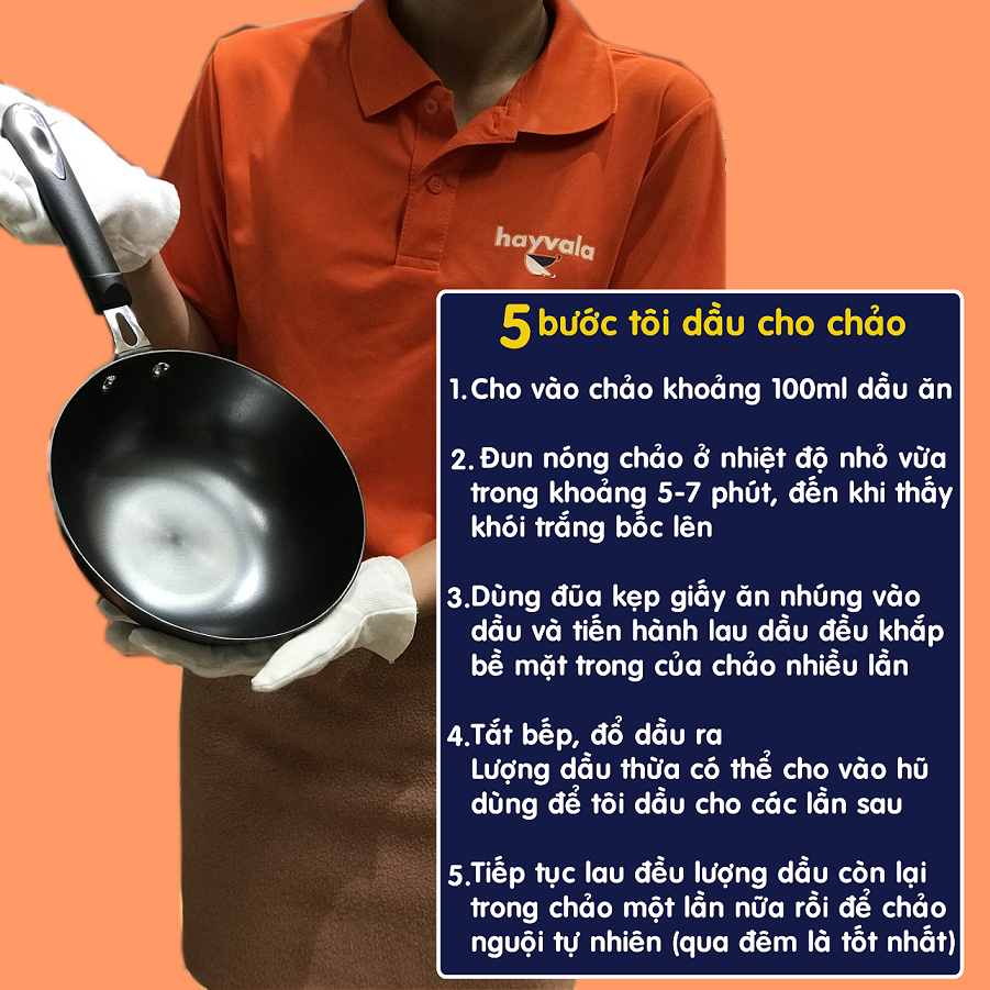 Cách tôi chảo gang đơn giản tại nhà