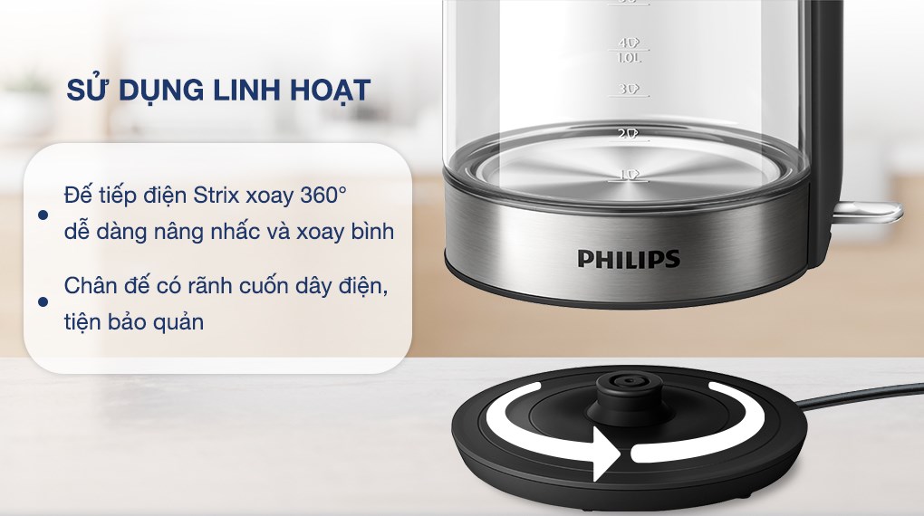 Bình điện philips an toàn tuyệt đối 