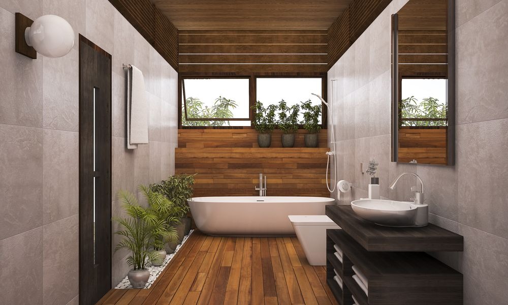 Phòng tắm mang phong cách Rustic