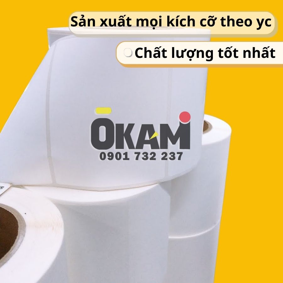 Decal in mã vạch sảm xuất theo yêu cầu