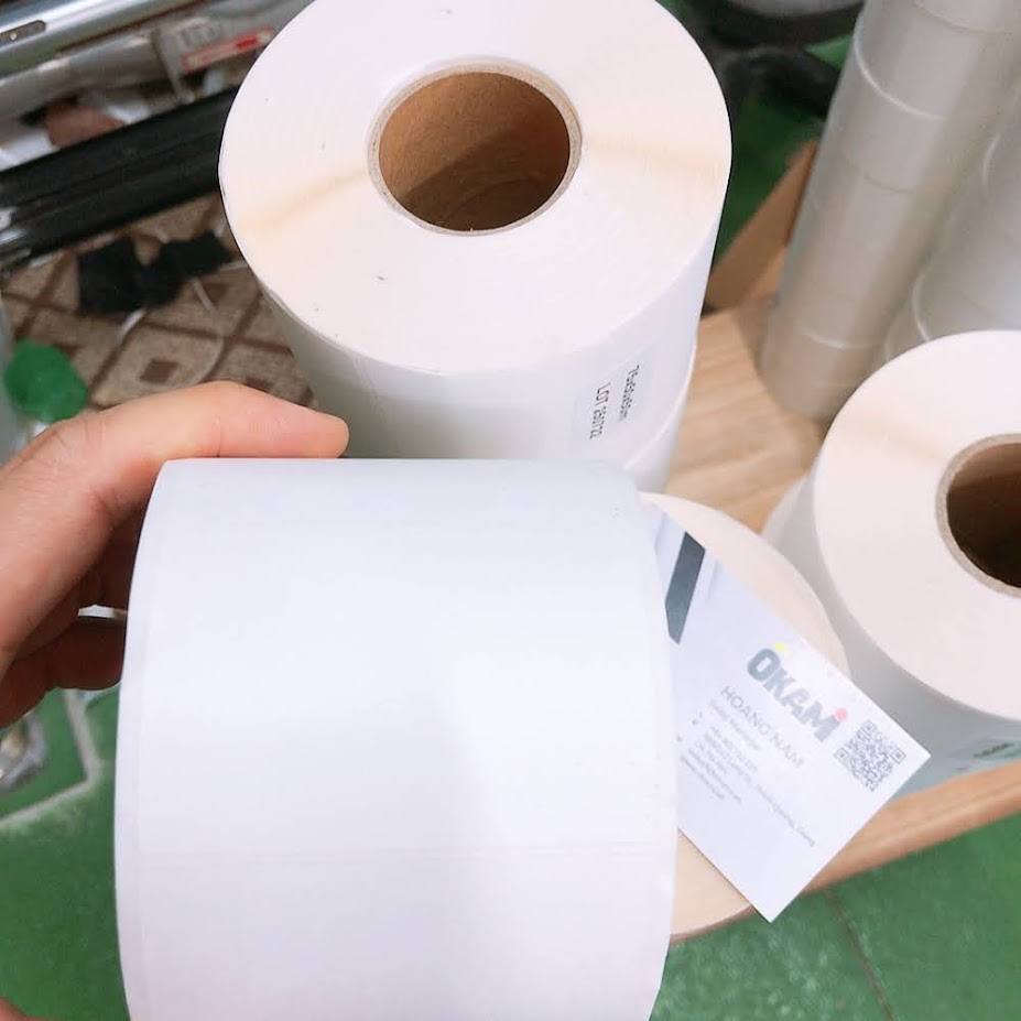 Decal nhiệt 80x50 lõi nhựa cho cân điện tử
