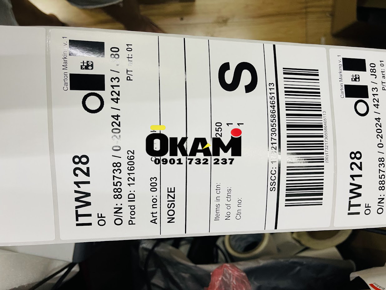 Dịch vụ in tem decal A5 theo yêu cầu