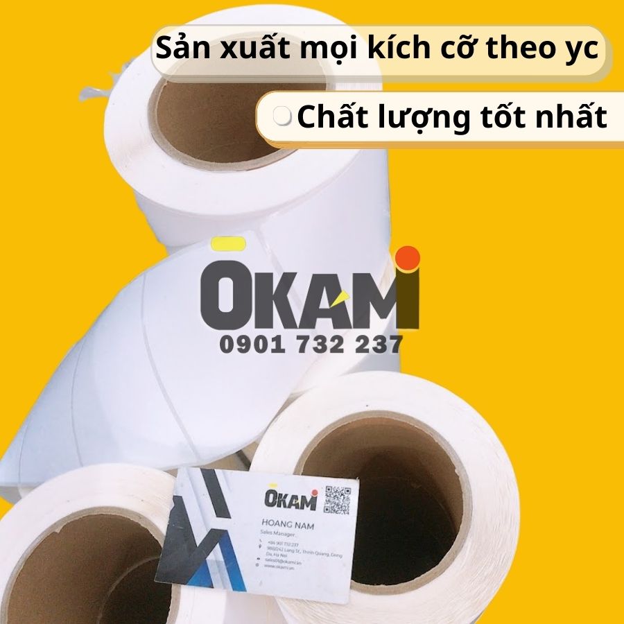 Decal in mã vạch 100x80 100m