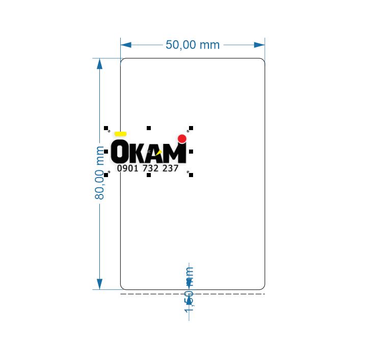 Decal in mã vạch 50x80 x50m