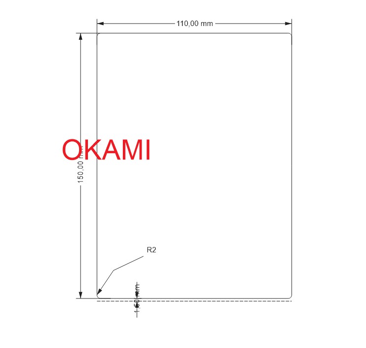 Decal PVC 110x150mm x 50m