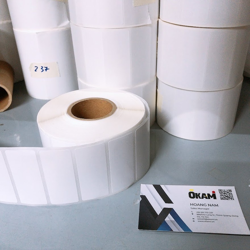 Tem nhãn PVC (100x50)mm x 50m