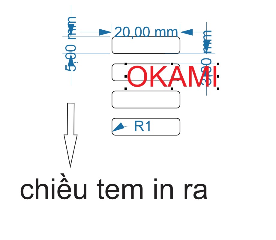 Decal xi bạc 20x5 mm