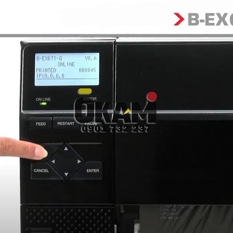 Máy in mã vạch B-EX6T3 dao cat tu dong