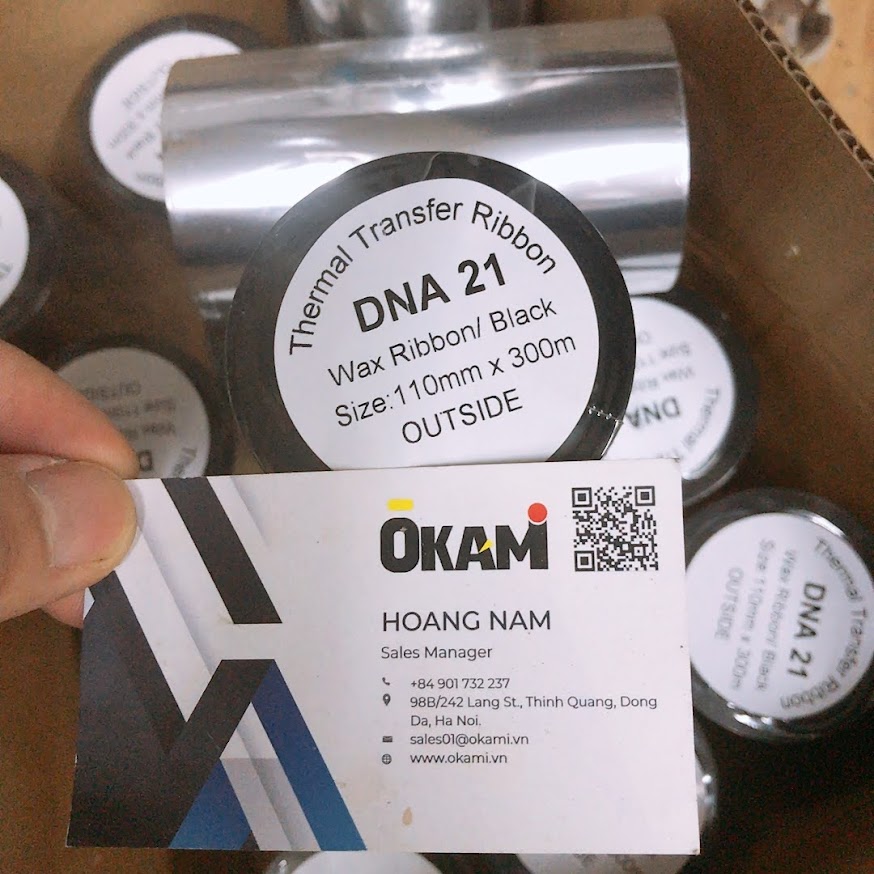 bán Mực in mã vạch DNA 21 110mm x 300m