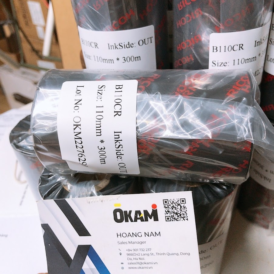 muc in ma vach ricoh resin B110CR
