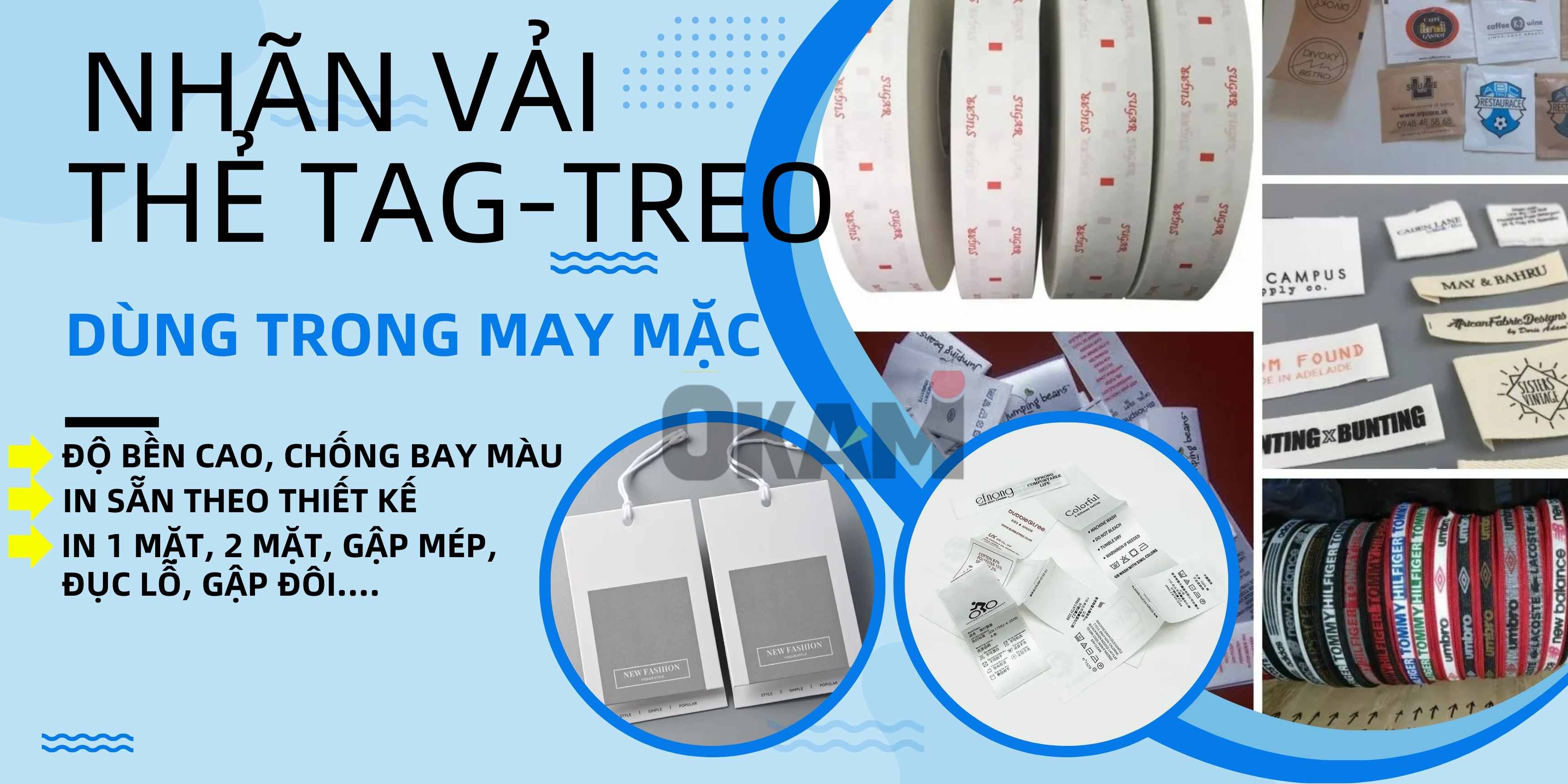 nhà sản xuất tem nhãn mác vải, thẻ treo