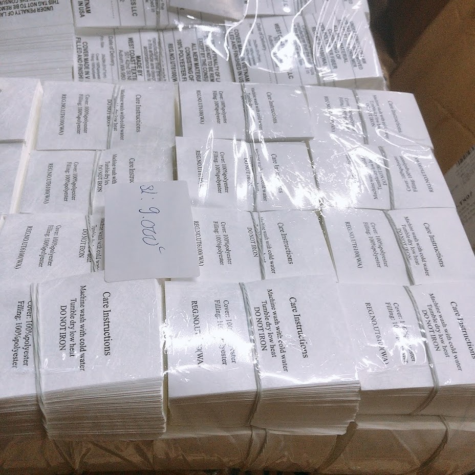 Nhãn tyvek 64mm x 115mm in sẵn