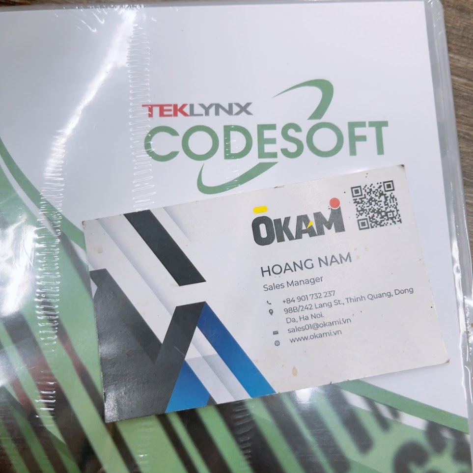 Phần mềm thiết kế tem nhãn mã vạch CodeSoft chin hang