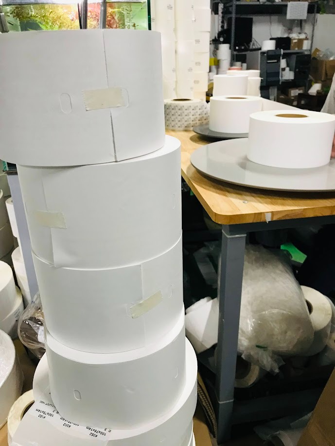 Ruban 100x120 x 200m, đục lỗ oval Okami