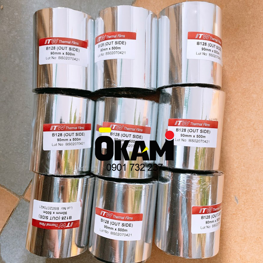 ruy bang in ma vach ITW B128 90mm x 500m