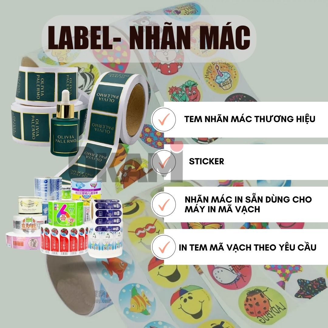 sản xuất lable nhãn mác