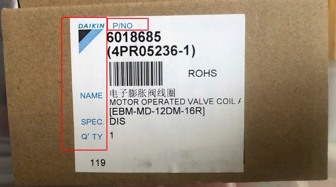 Tem Daikin in sẵn 60x55mm