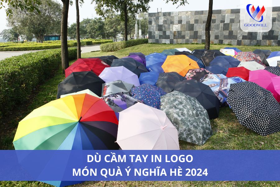 Dù Cầm Tay In Logo - Món Quà Ý Nghĩa Hè 2024