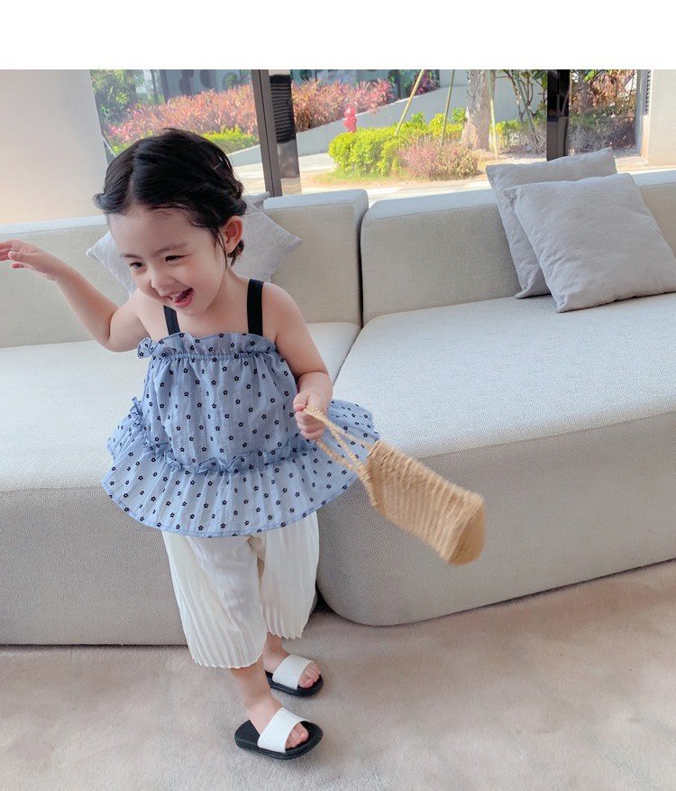SET BÉ 2 DÂY ÁO CHẤM BI