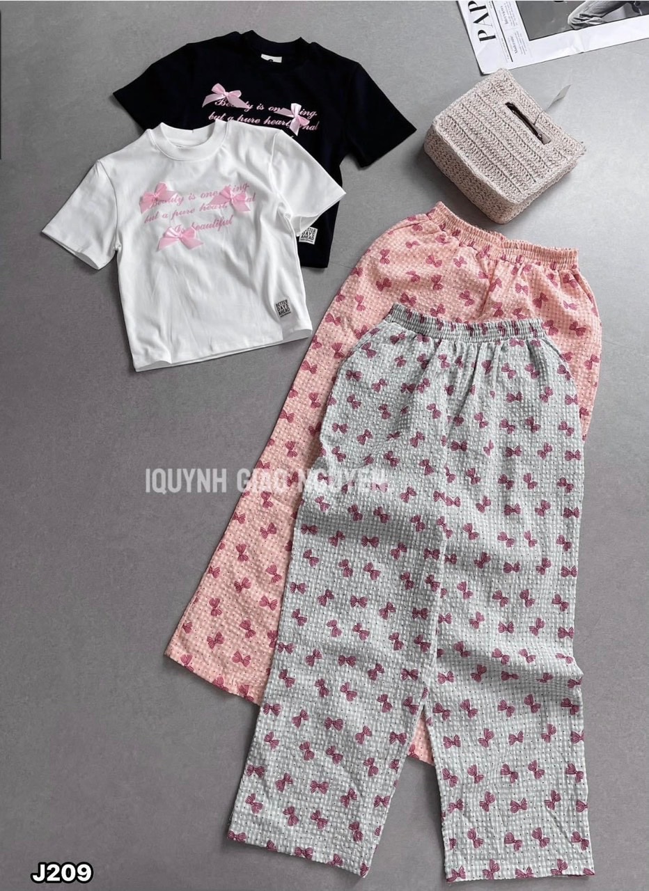 BỘ CỘC QUẦN DÀI HÌNH NƠ