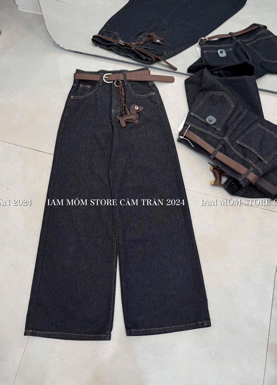 QUẦN JEAN SUÔNG XANH ĐẬM CVT CT26