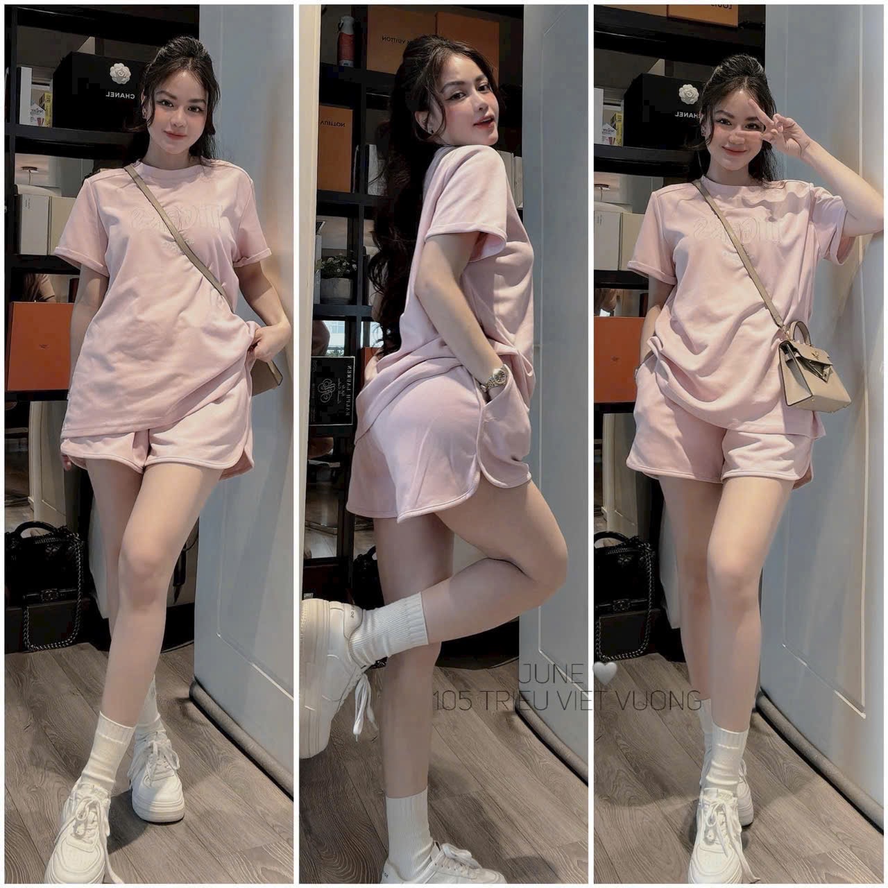 BỘ ĐÙI HỒNG QUẦN VẠT BẦU TIGER