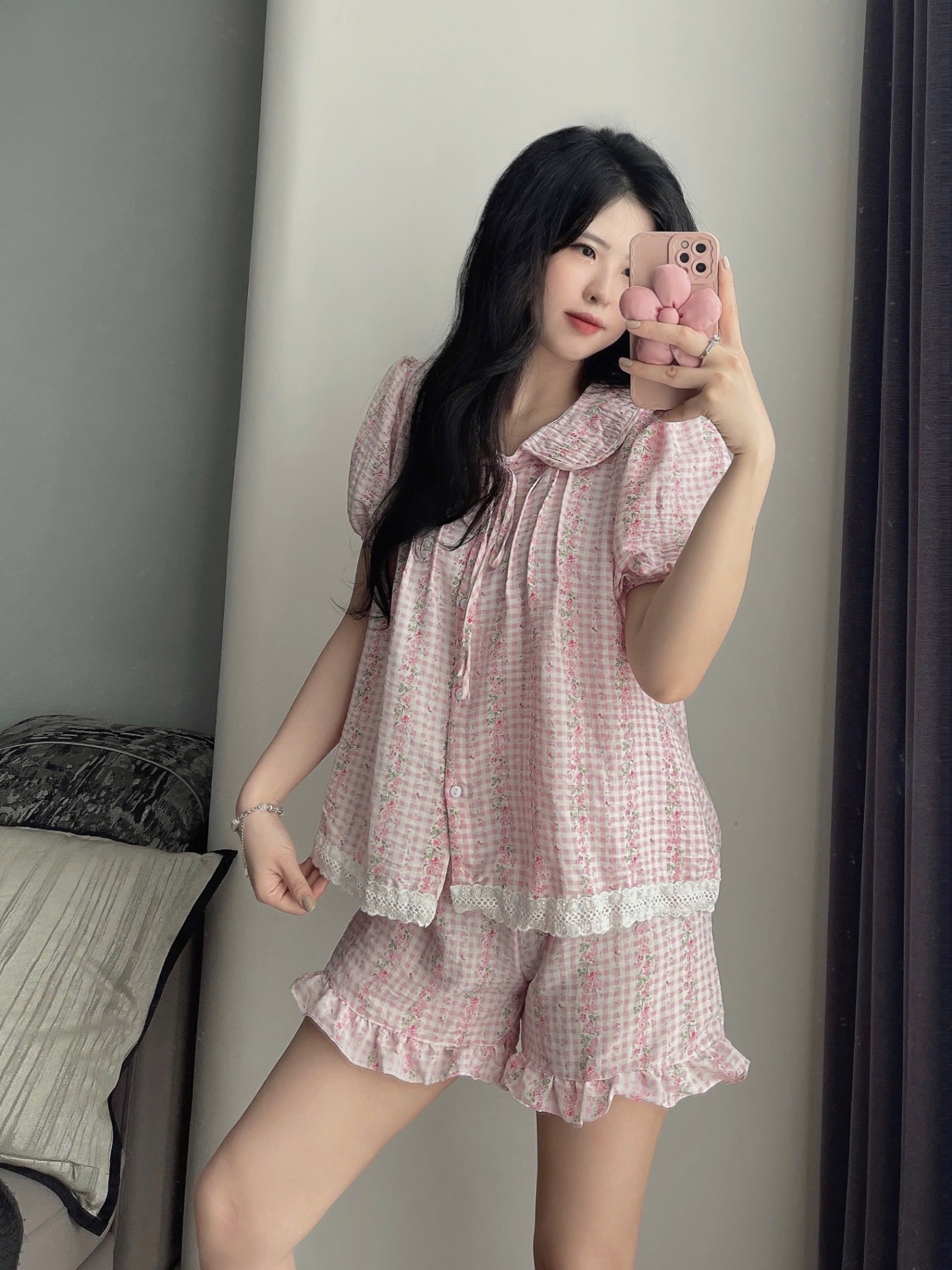 BỘ ĐÙI KẺ CỔ SEN HÌNH HOA 2M