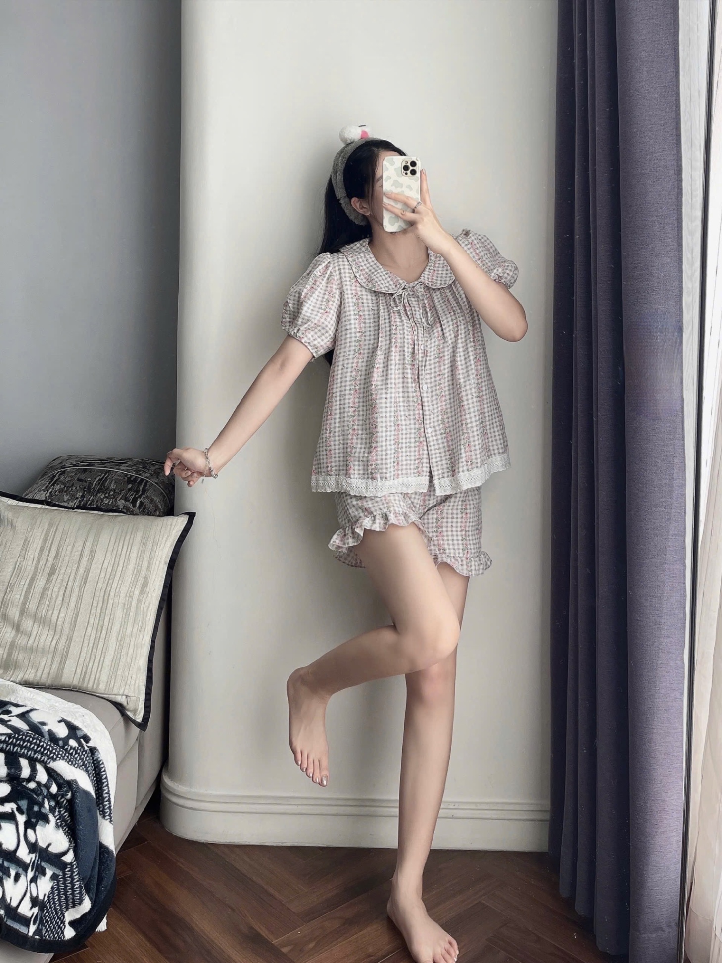 BỘ ĐÙI KẺ CỔ SEN HÌNH HOA 2M