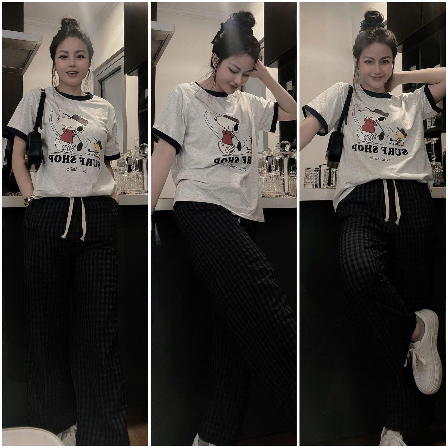 SET ÁO GHI HÌNH CHÓ QUẦN KẺ