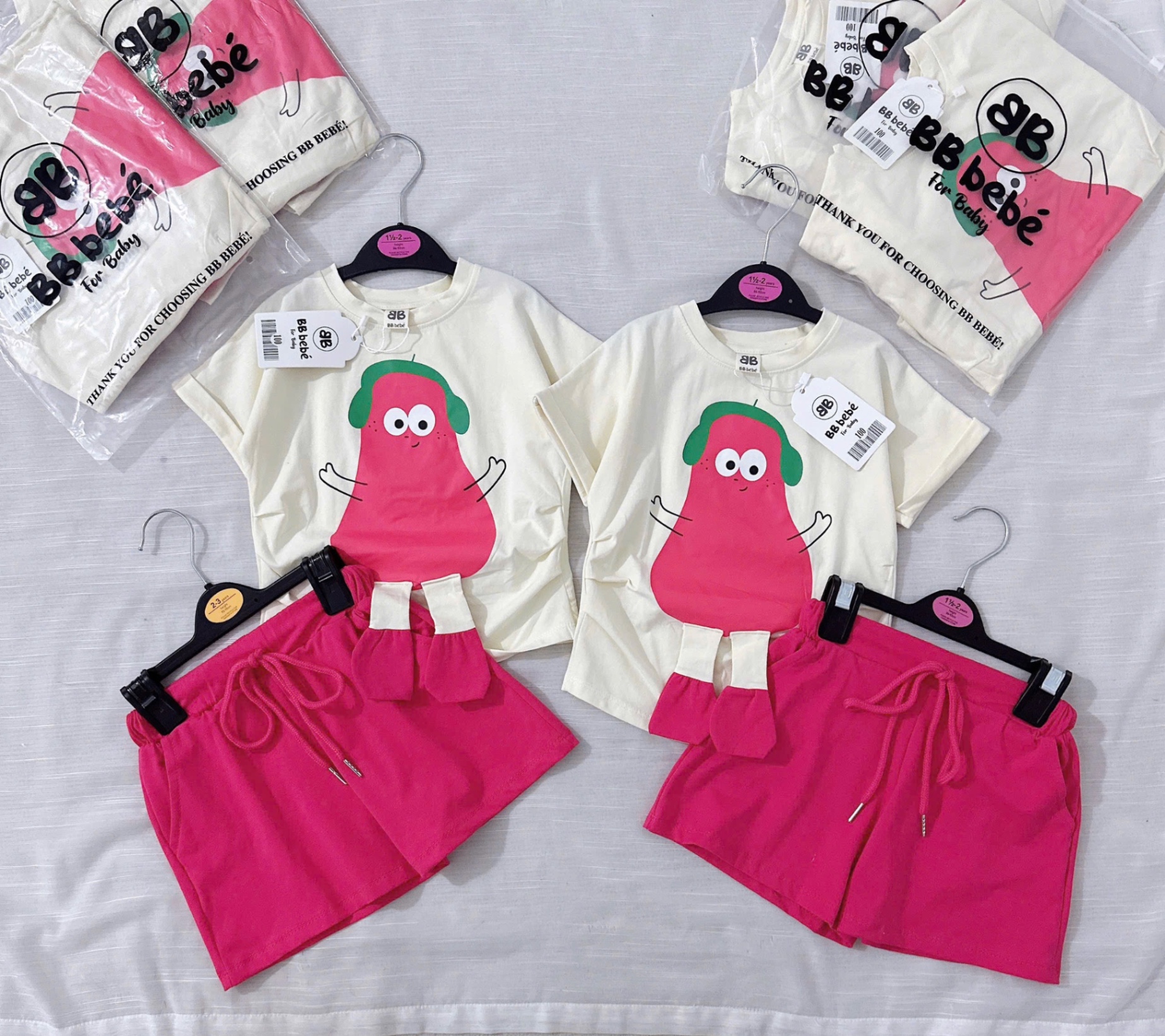 BỘ ĐÙI BE HÌNH QUẢ LÊ