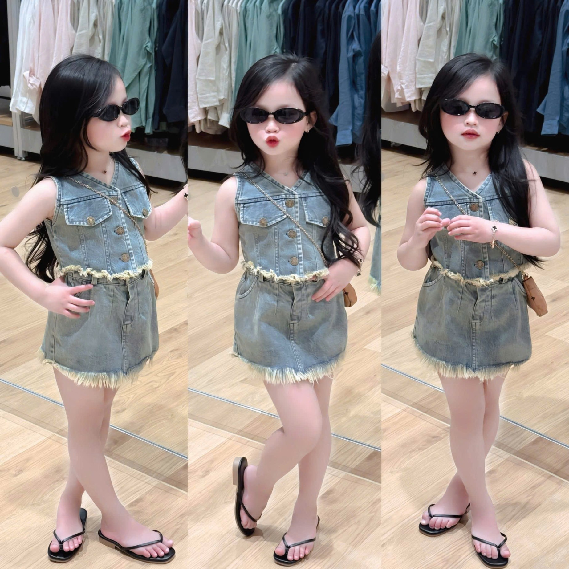 - SET JEAN GILE CHÂN VÁY TUA RUA