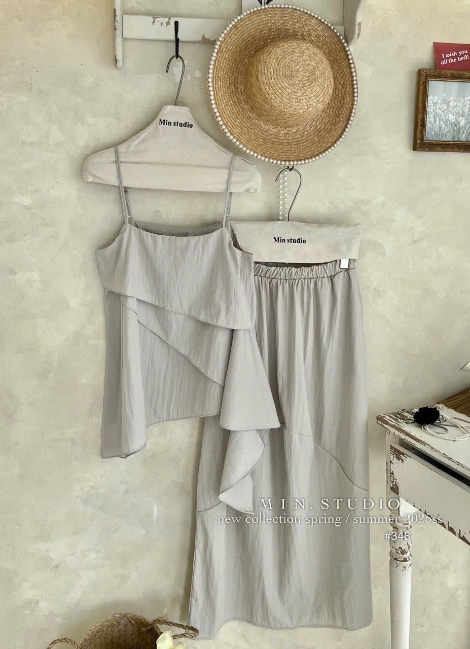 BỘ TƠ XỐP 2S BÈO TẦNG MÀU BE