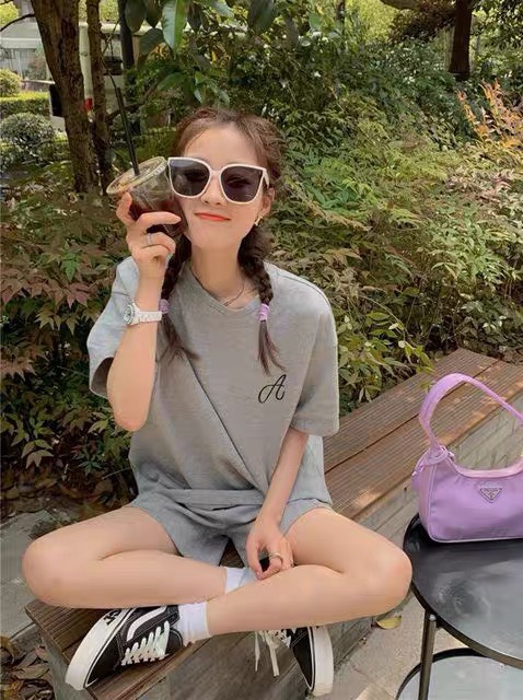 BỘ ĐÙI NỮ COTTON THÊU CHỮ A