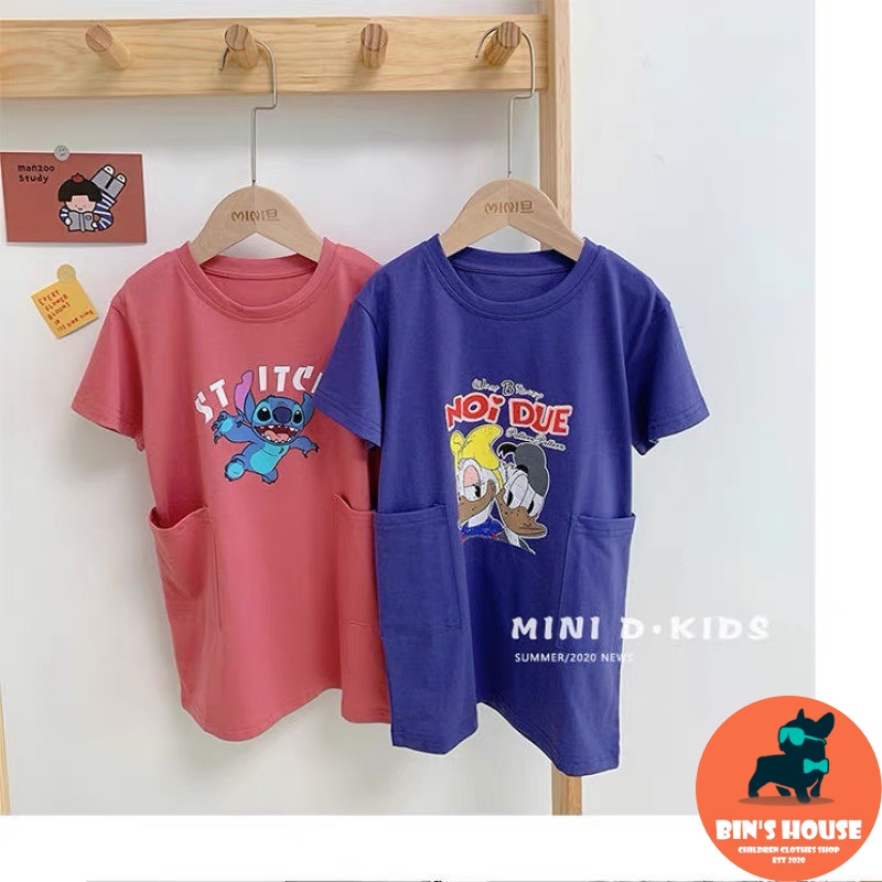 SET 2 VÁY BÉ GÁI XANH HỒNG THÚ NOI DUE