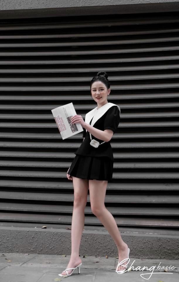 BÁN SỈ SET BỘ SƠ MI CỔ TRẮNG MIX CV LY CHO NỮ