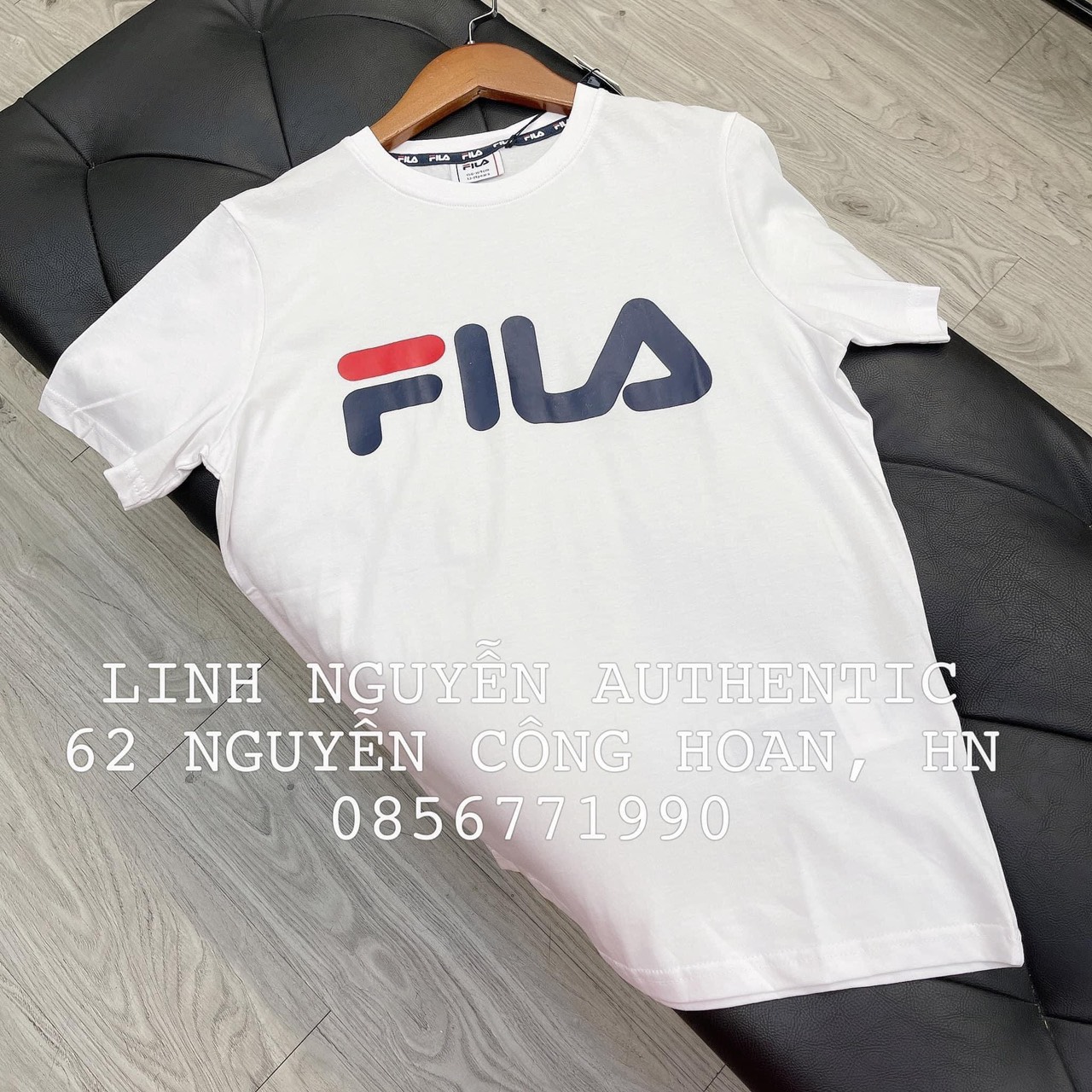 BÁN SỈ ÁO PHÔNG ĐÔI GIA ĐÌNH TRẮNG FILA