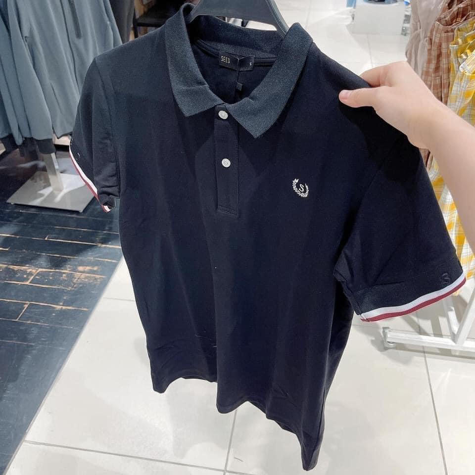ÁO POLO NAM CỘC TAY THÊU NGỰC VÒNG HOA S