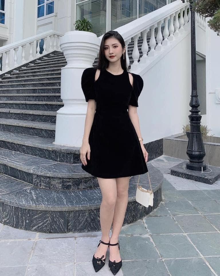 VÁY ĐỎ KHOÉT VAI TRẺ TRUNG QUYẾN RŨ