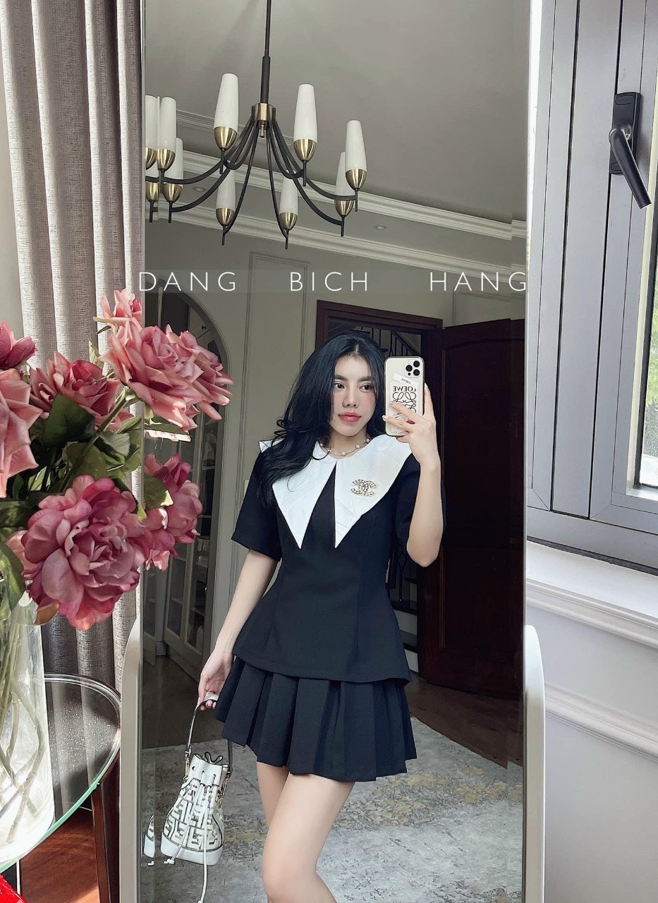 BÁN SỈ SET BỘ SƠ MI CỔ TRẮNG MIX CV LY CHO NỮ