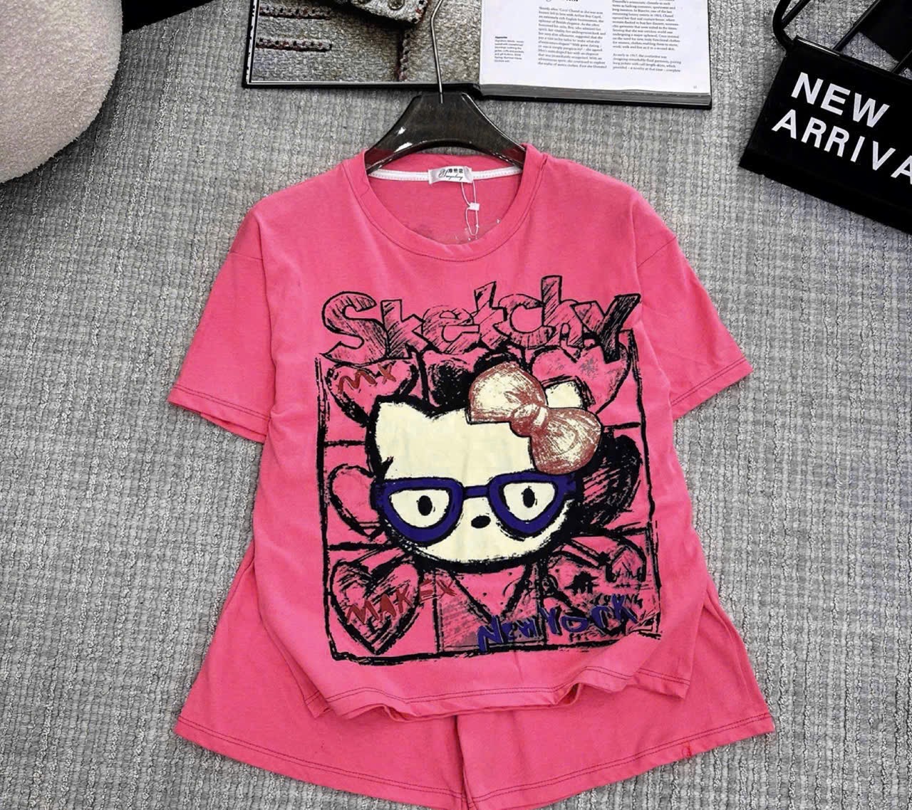 BỘ ĐÙI BÉ GÁI SIZE ĐẠI HỒNG MÈO SKETCHY