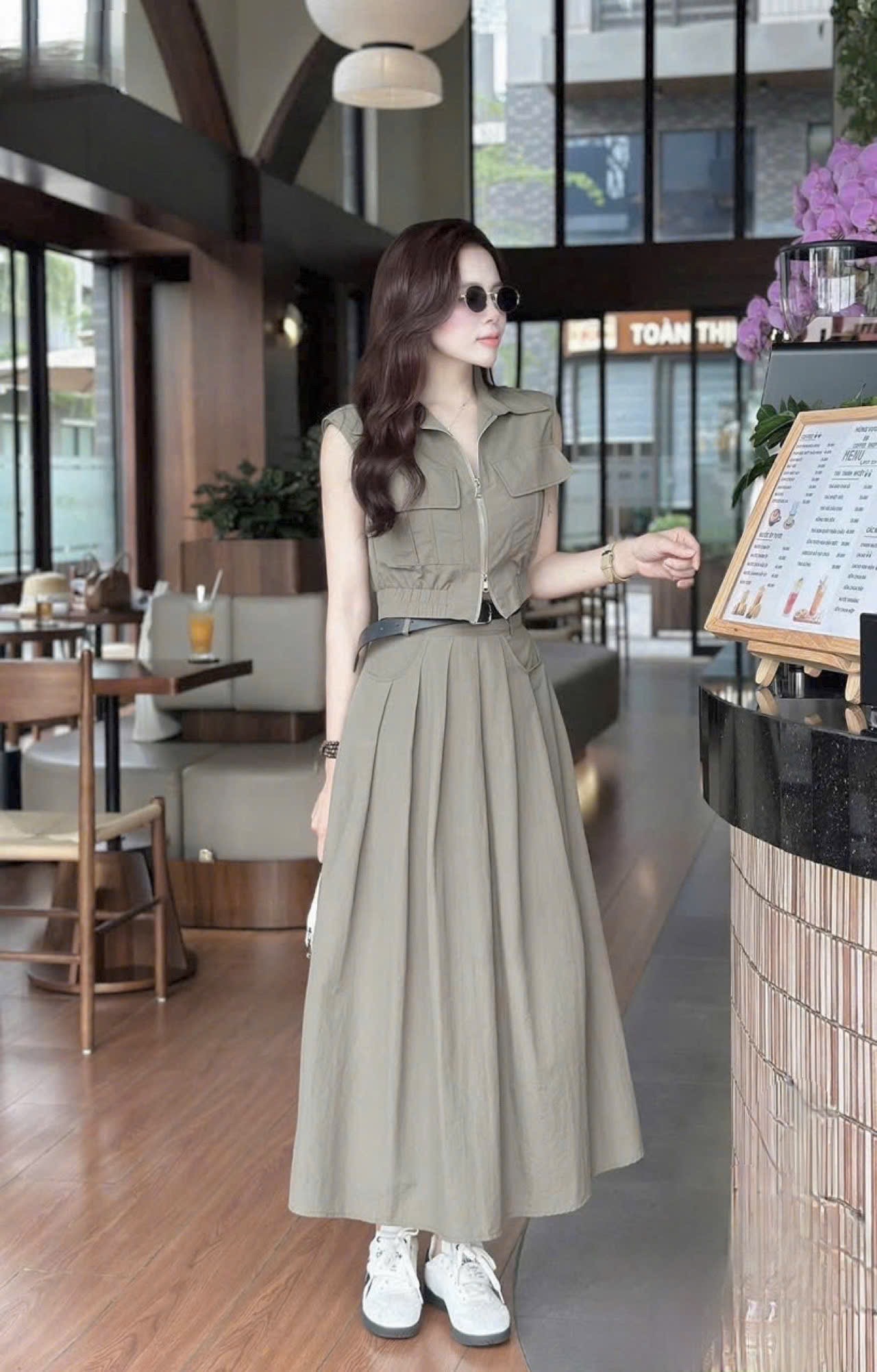 - SET NỮ XÁM SÁT NÁCH TÚI HỘP CVAY DÀI