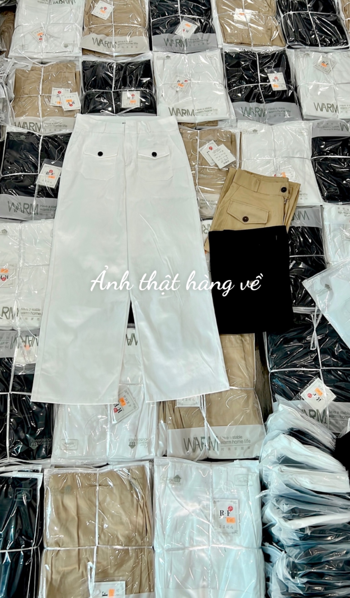 QUẦN KAKI SUÔNG TÚI TRƯỚC 3 MÀU