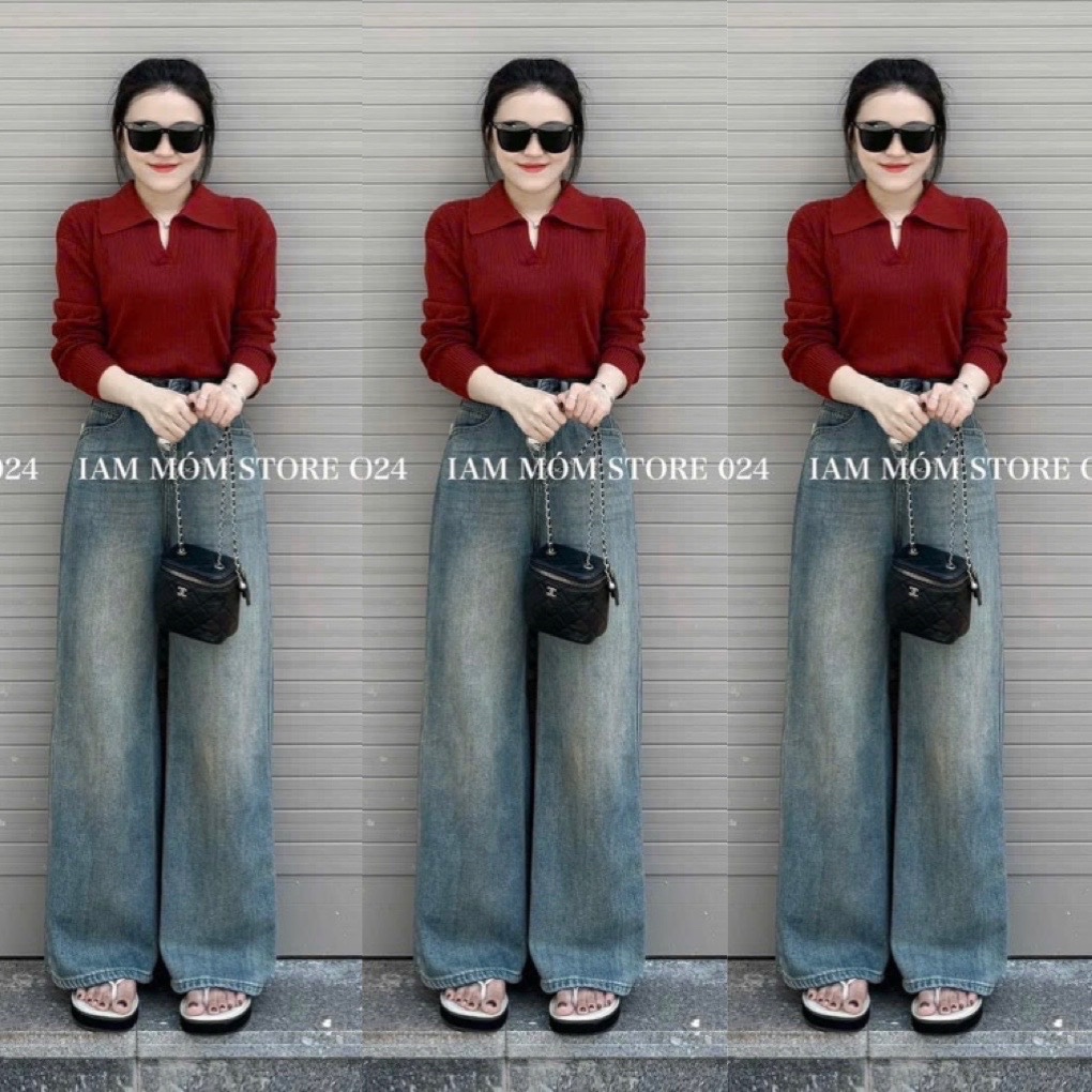 QUẦN JEAN SUÔNG CAN GẤU XẺ XANH M722 - M3223