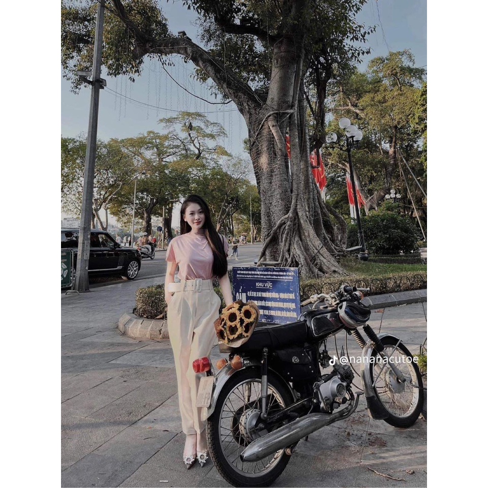 QUẦN NỮ BAGGY KÈM ĐAI