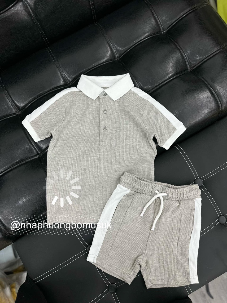 BÁN SỈ BỘ ĐÙI BÉ TRAI LEN TĂM GHI PHỐI CỔ TRẮNG